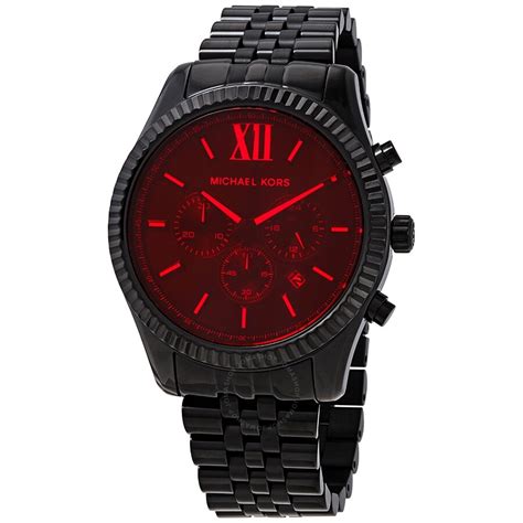 red dial michael kors watch|red Michael Kors Watch men's.